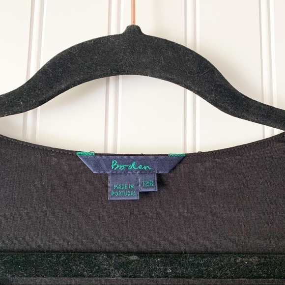 Boden Womens 8 Black Ruched Jersey Dress - Picture 3 of 6